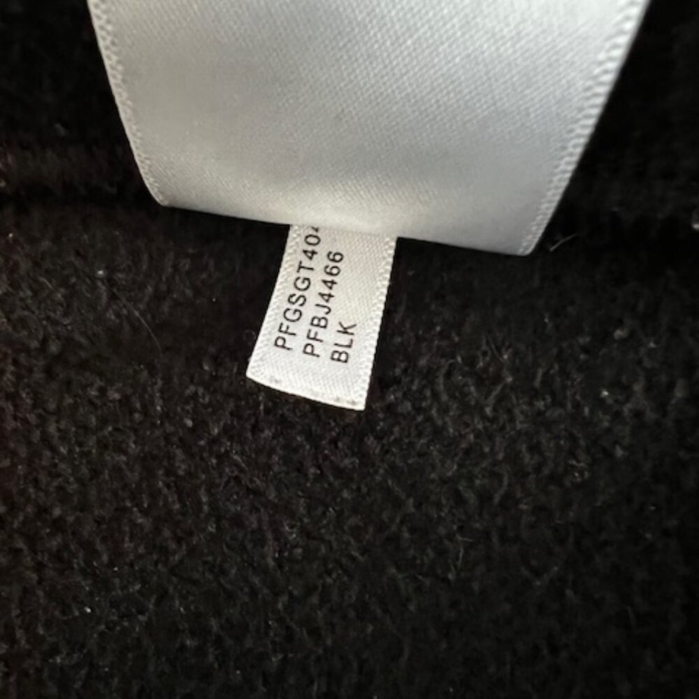 Calvin Klein Performance Fleece Hoodie Womens M Black Good Zip Up Logo Sleeve - Picture 6 of 9